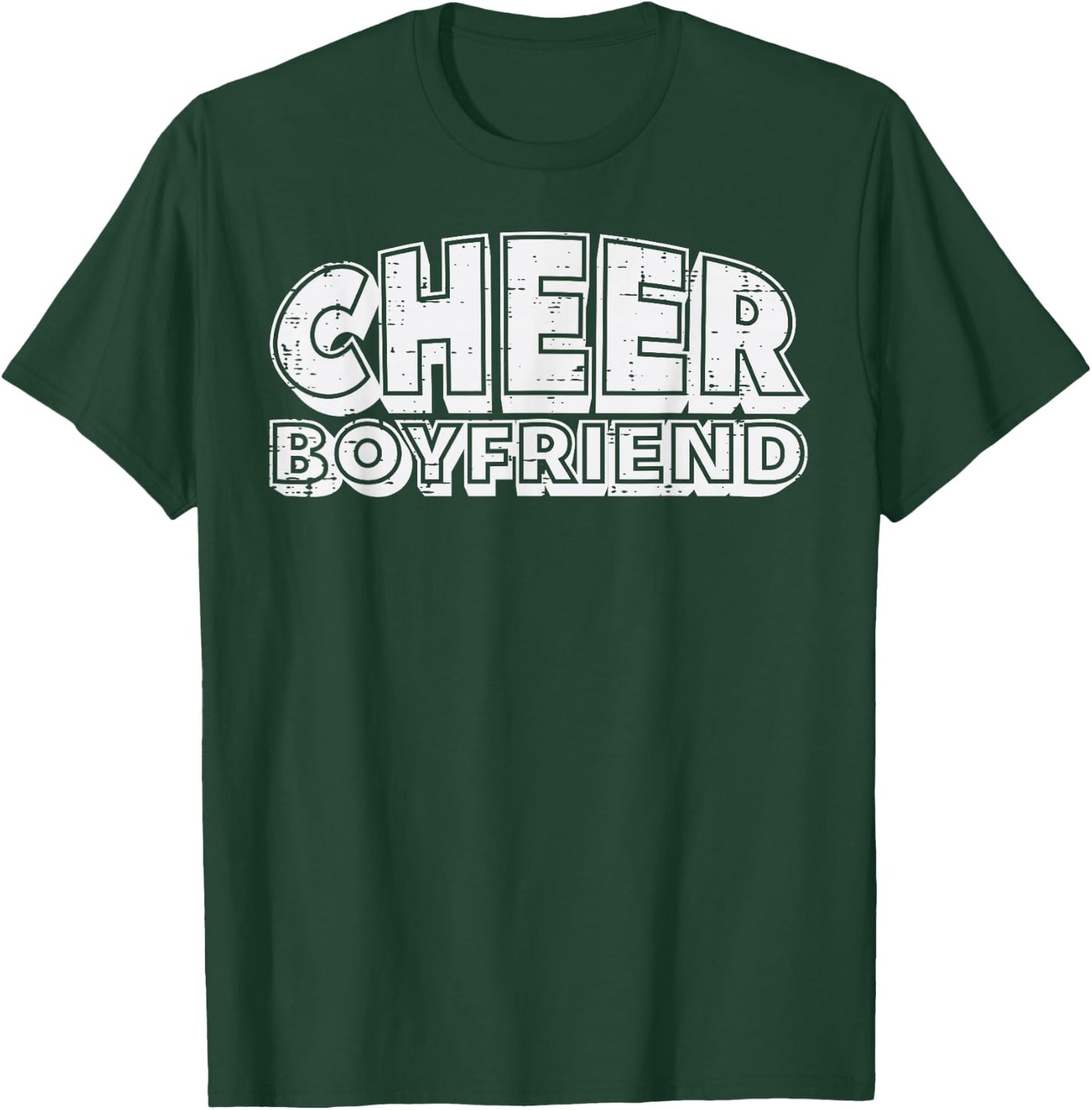 Cheerleader Cheer Boyfriend Cheerleading Bf Men Boys Teens T-Shirt - T-Shirt | Forest