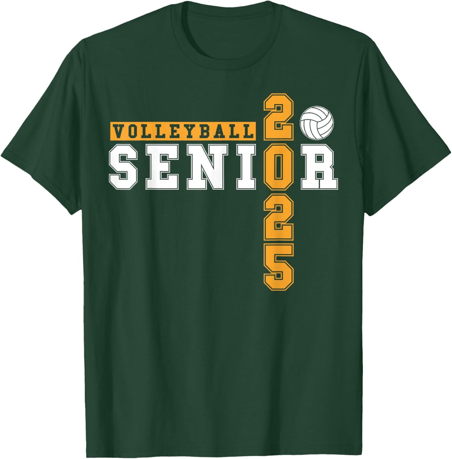 Volleyball Senior Night Volleyball Senior 2025 Graduation 8 T-Shirt - T-Shirt | Forest