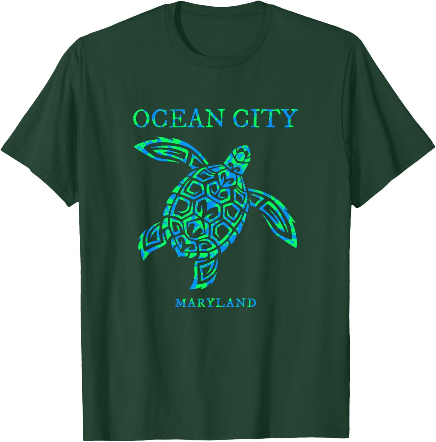 Ocean City Maryland Sea Turtle Souvenir Kids T-Shirt - T-Shirt | Forest