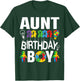 Aunt Of The Birthday Boy Autism T-Shirt - T-Shirt | Forest