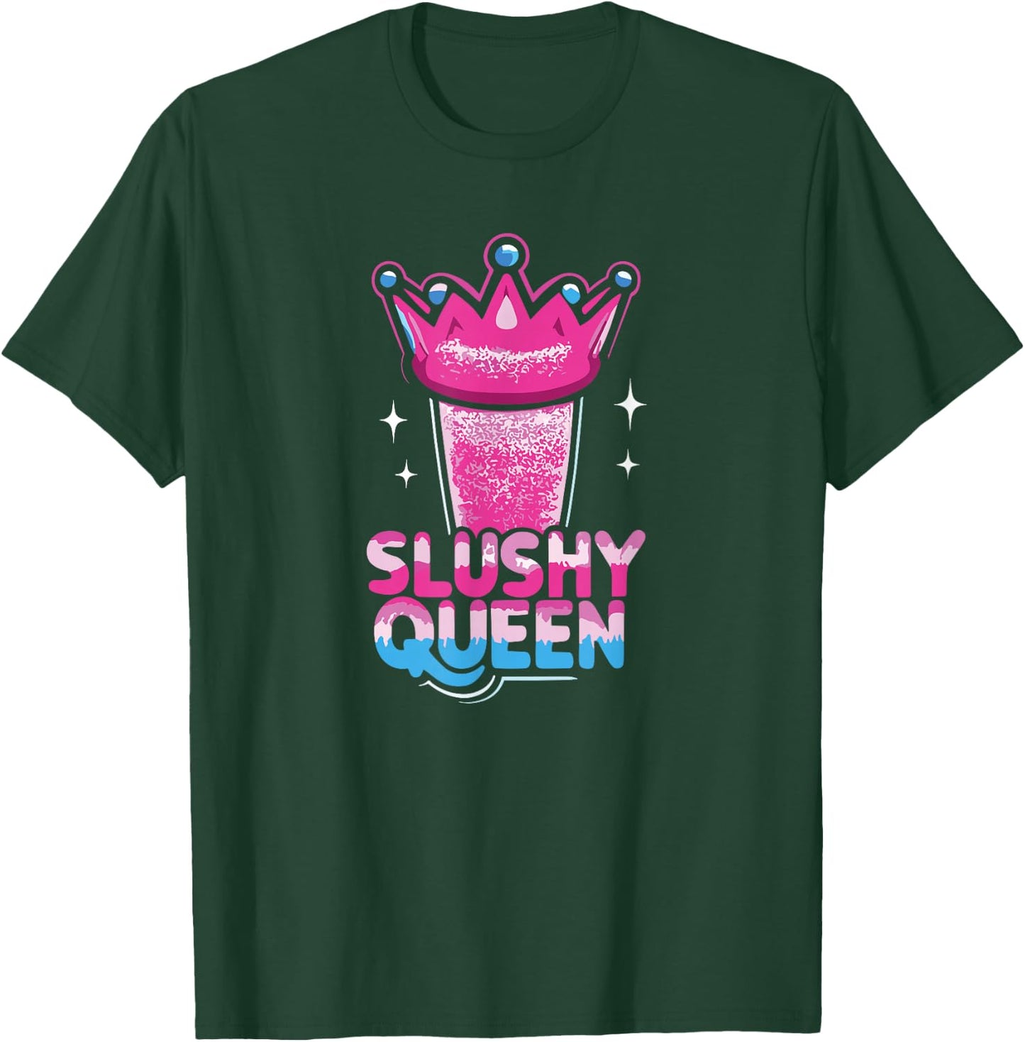 Slushy Queen Crowned in Frost T-Shirt - T-Shirt | Forest