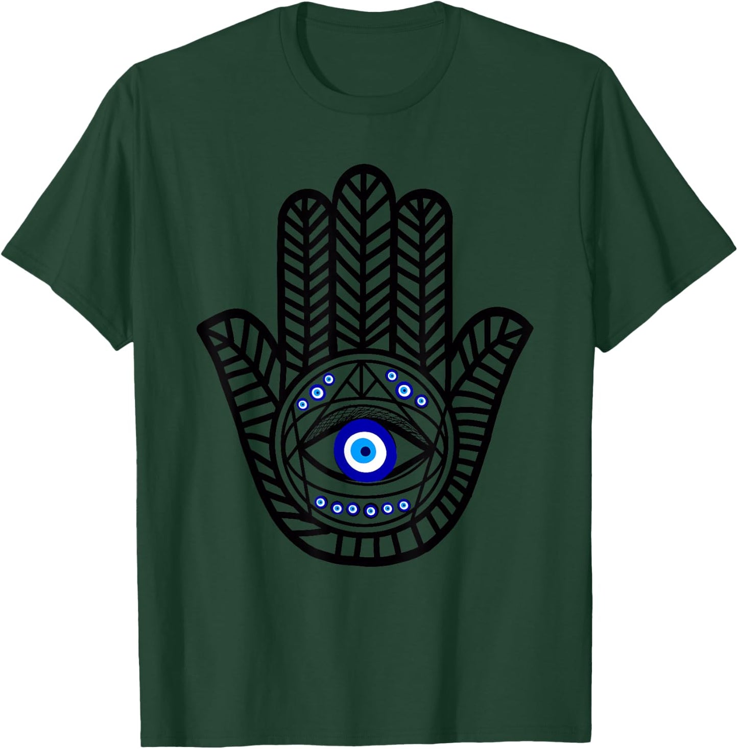 Nazar turkish eye evil eye protection hand of hamsa T-Shirt - T-Shirt | Forest