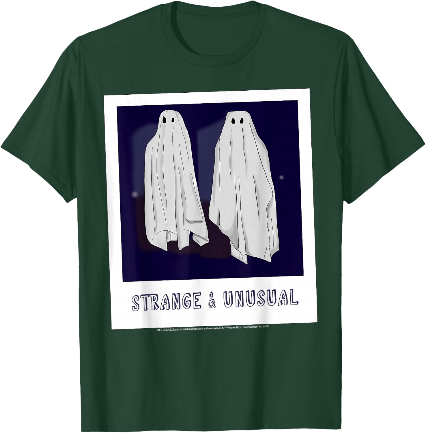 Beetlejuice Ghost Polaroid Strange & Unusual T-Shirt - T-Shirt | Forest