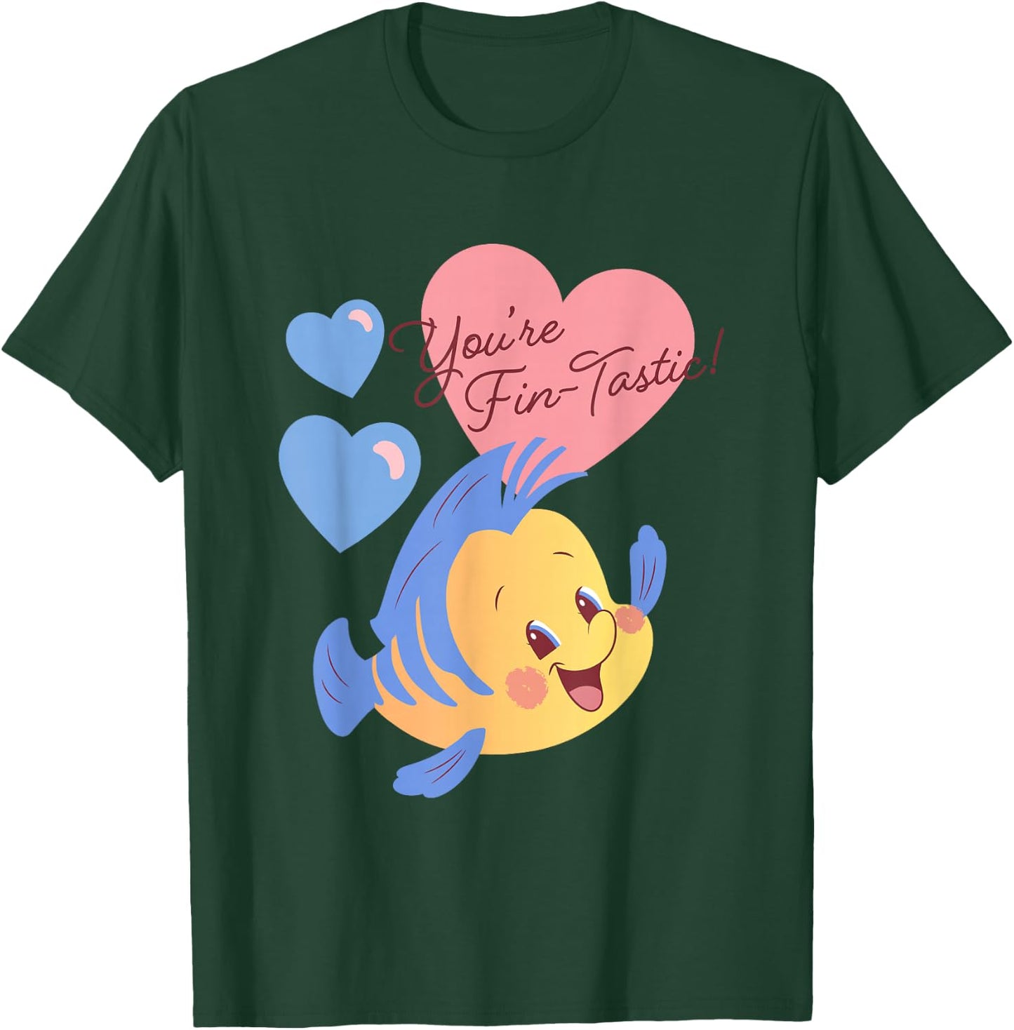 Disney The Little Mermaid Valentine's Day You're Fin-tastic! T-Shirt - T-Shirt | Forest