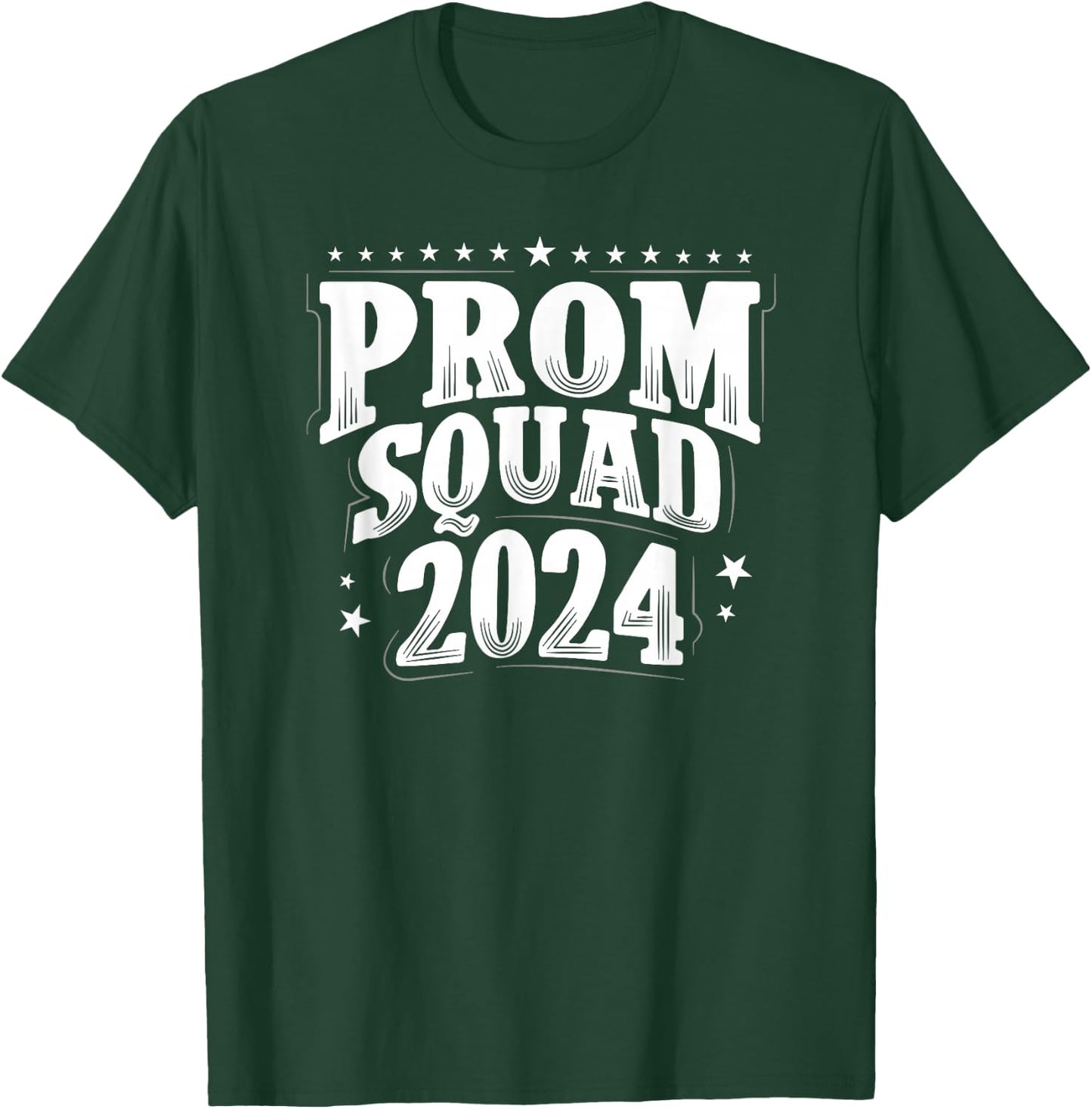 Prom Squad 2024 Graduate Prom Class of 2024 T-Shirt - T-Shirt | Forest