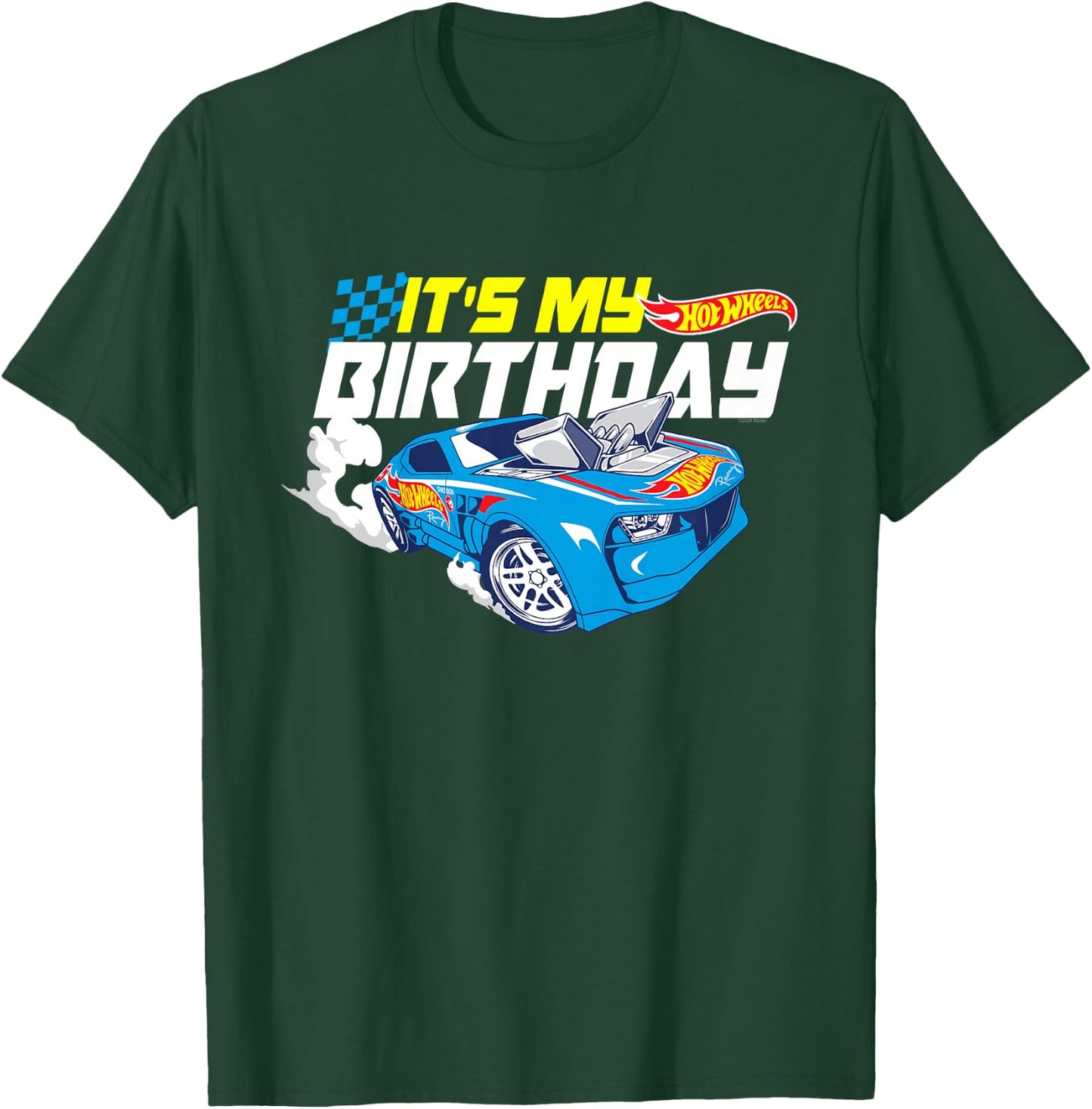 Kids Hot Wheels It's My Birthday Go Fast T-Shirt - T-Shirt | Forest