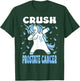 Dabbing Unicorn Crush Prostate Cancer Blue Ribbon T-Shirt - T-Shirt | Forest