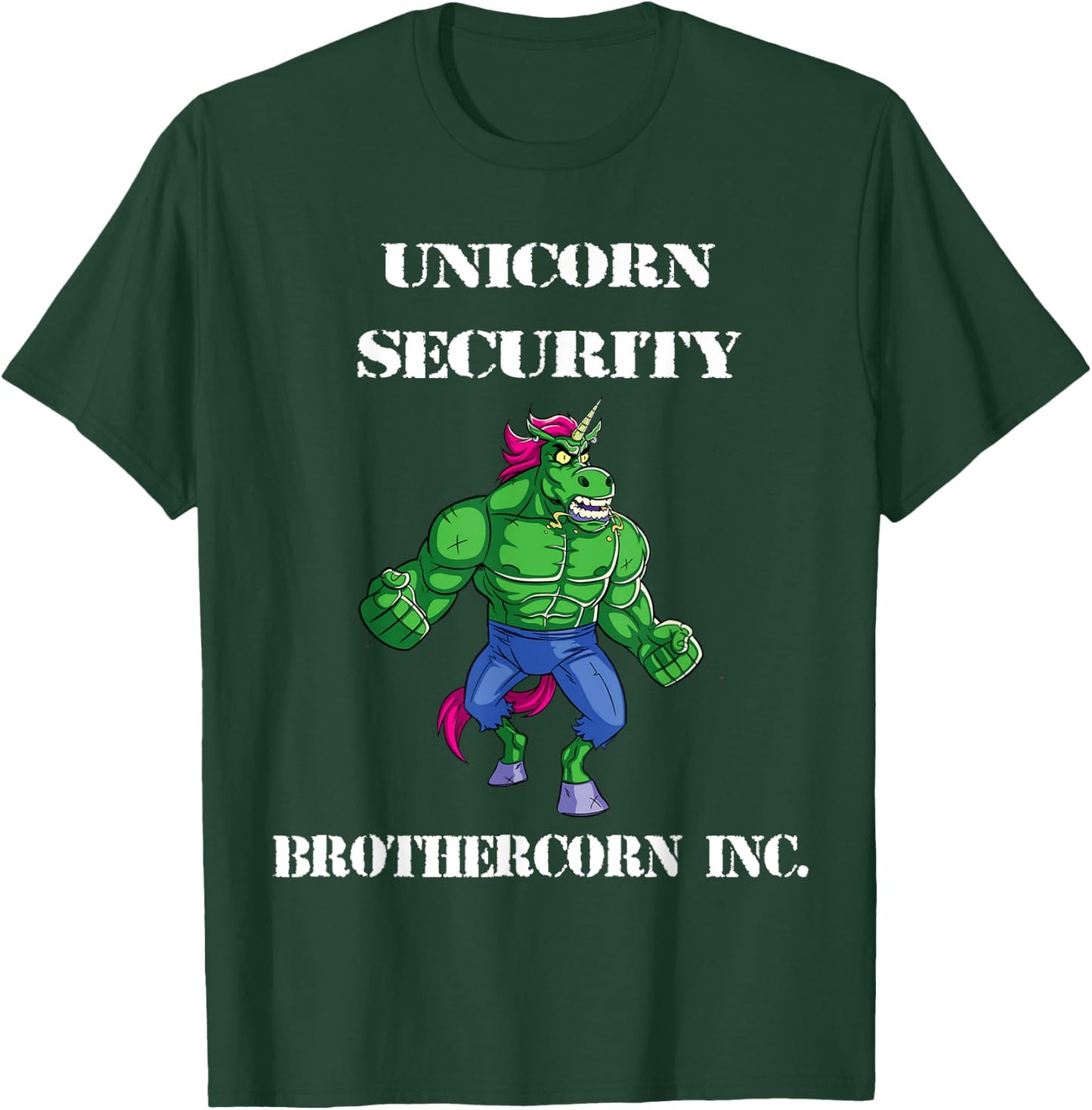 Unicorn Security Brothercorn Inc. T-Shirt - T-Shirt | Forest