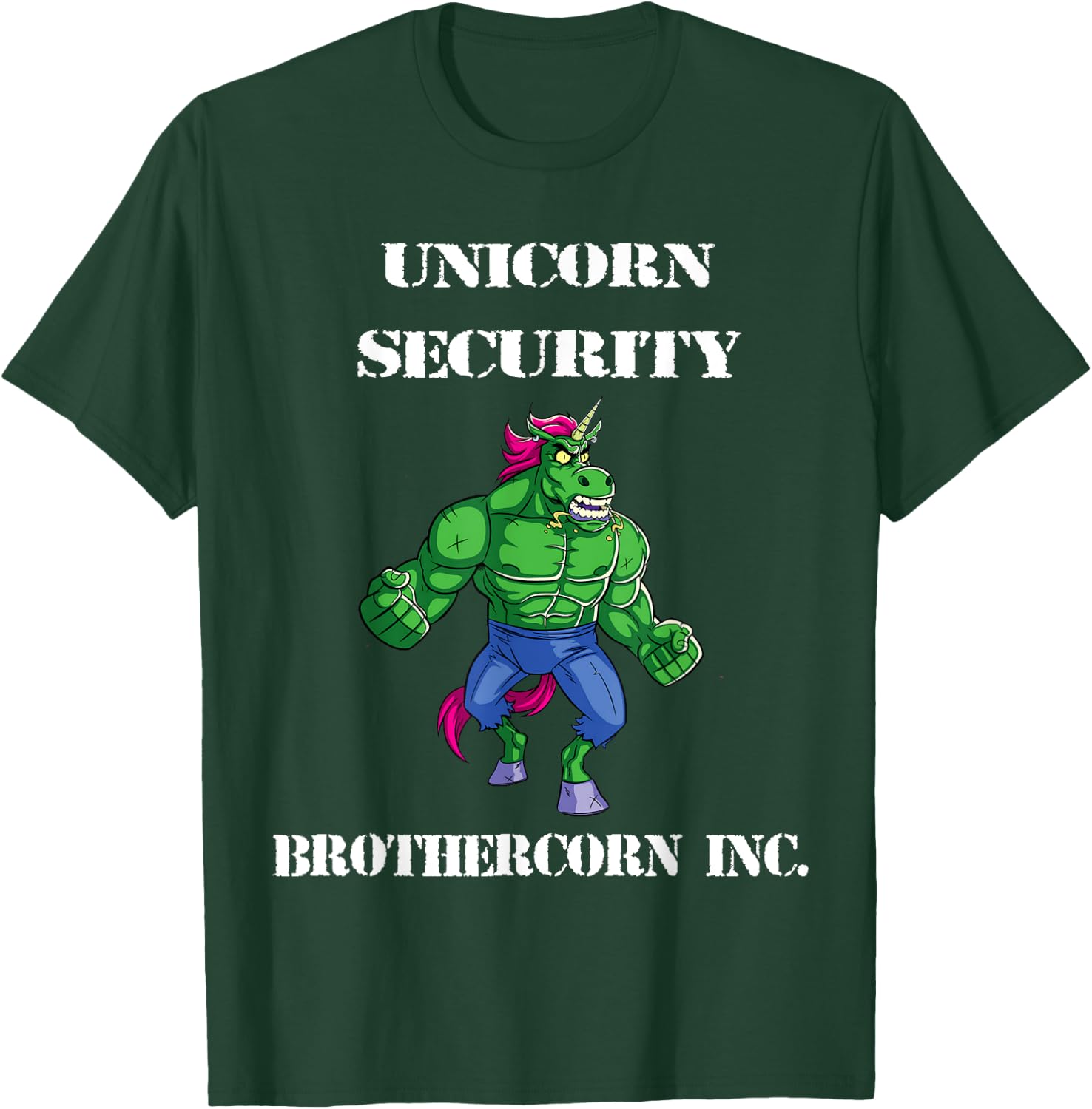 Unicorn Security Brothercorn Inc. T-Shirt - T-Shirt | Forest