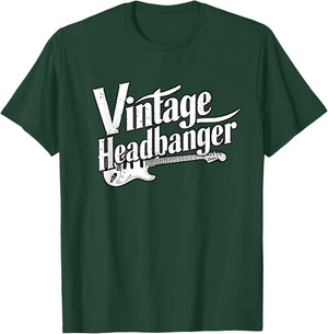 Vintage Headbanger 80's Heavy Metal Music Lovers Funny T-Shirt - T-Shirt | Forest