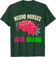 Halloween Neurology Neuro Nurse Love Brains RN Neuroscience T-Shirt - T-Shirt | Forest