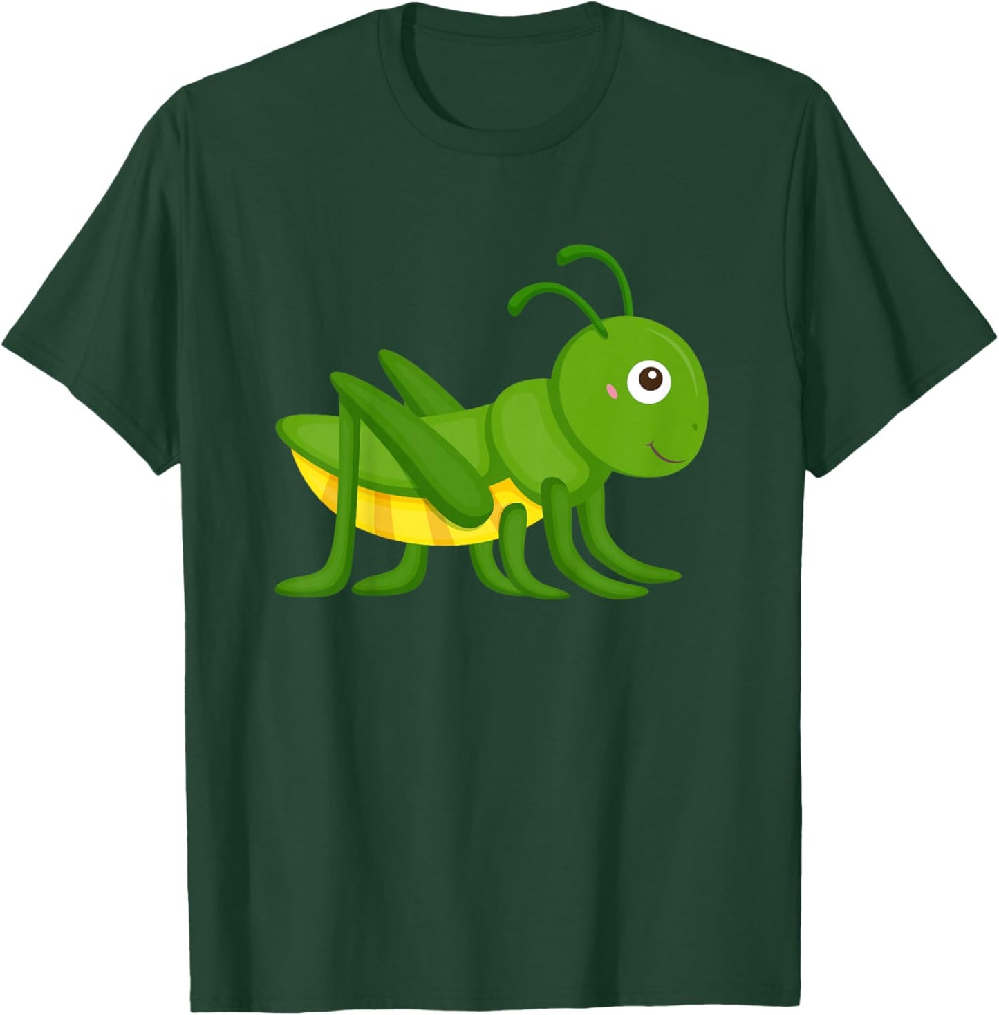 Happy Grasshopper Drawing Boys Girls Toddlers T-Shirt - T-Shirt | Forest