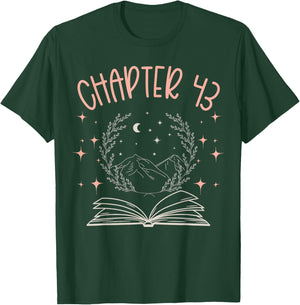 43rd Birthday Women Book Lovers Chapter 43 Its My Birthday T-Shirt - T-Shirt | Forest