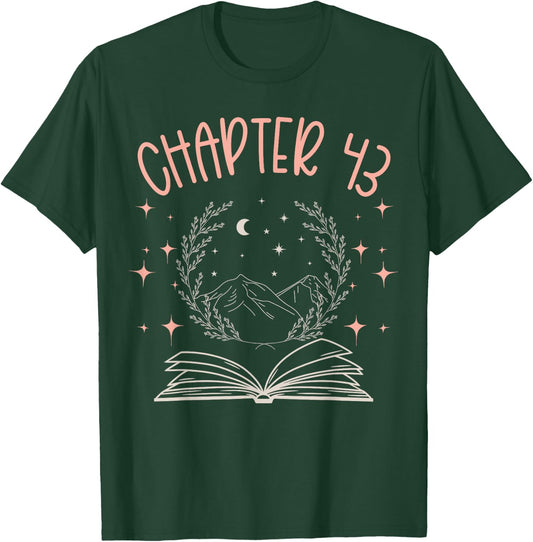 43rd Birthday Women Book Lovers Chapter 43 Its My Birthday T-Shirt - T-Shirt | Forest