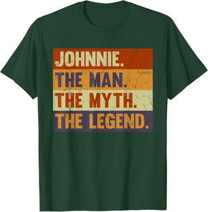 Johnnie The Man The Myth The Legend Vintage Gift Johnnie T-Shirt - T-Shirt | Forest