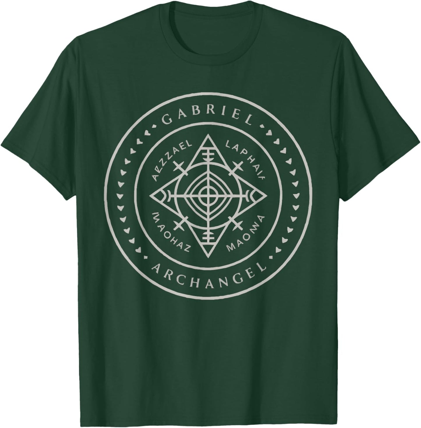Archangel Gabriel Catholic Christianity Guardian Angel T-Shirt - T-Shirt | Forest