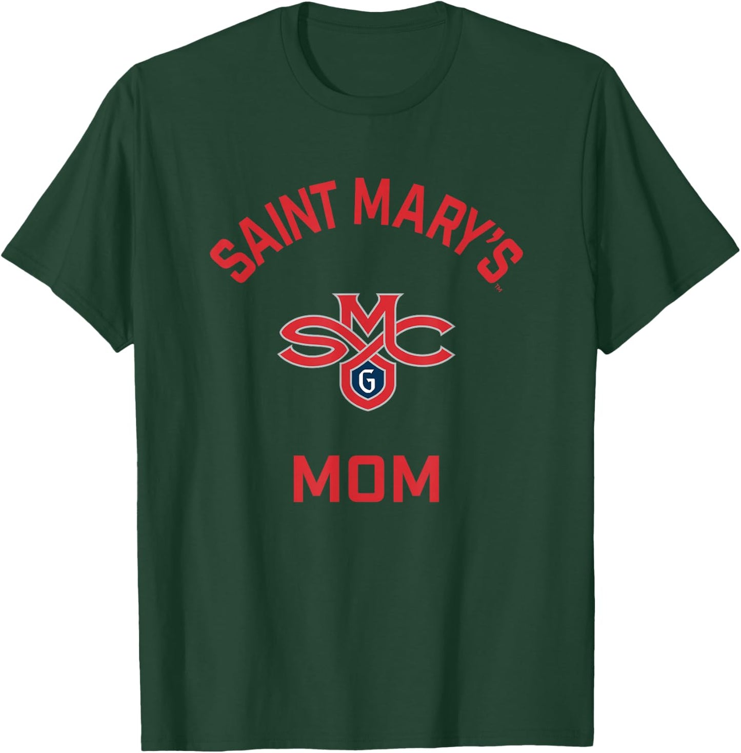 Saint Mary's College Gaels Arched Mom T-Shirt - T-Shirt | Forest