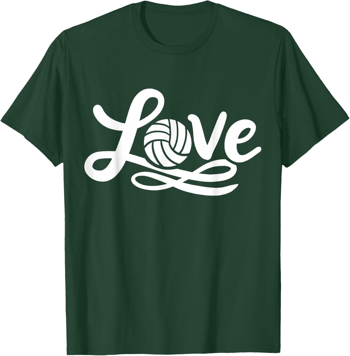 Volleyball Love for Girls Women Kids T-Shirt - T-Shirt | Forest