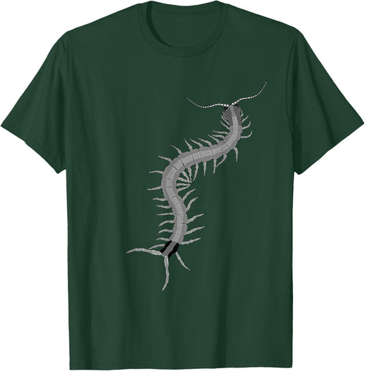 Giant Centipede Bug Hunter T-Shirt - T-Shirt | Forest