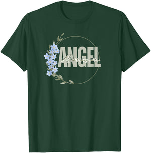 Angel Mama Memorial Forget Me Not Baby Loss Remembrance T-Shirt - T-Shirt | Forest