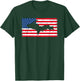 Yooper Patriotic Upper Peninsula Michigan American Flag USA T-Shirt - T-Shirt | Forest