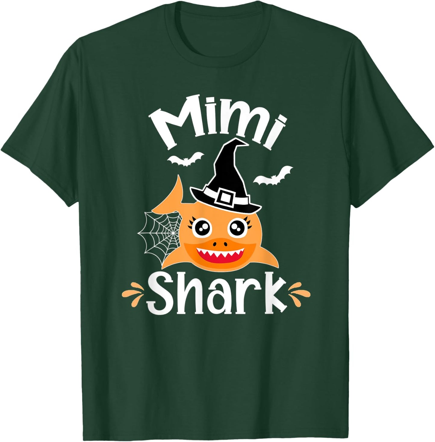 Mimi Shark Funny Halloween Mimi Grandma T-Shirt - T-Shirt | Forest
