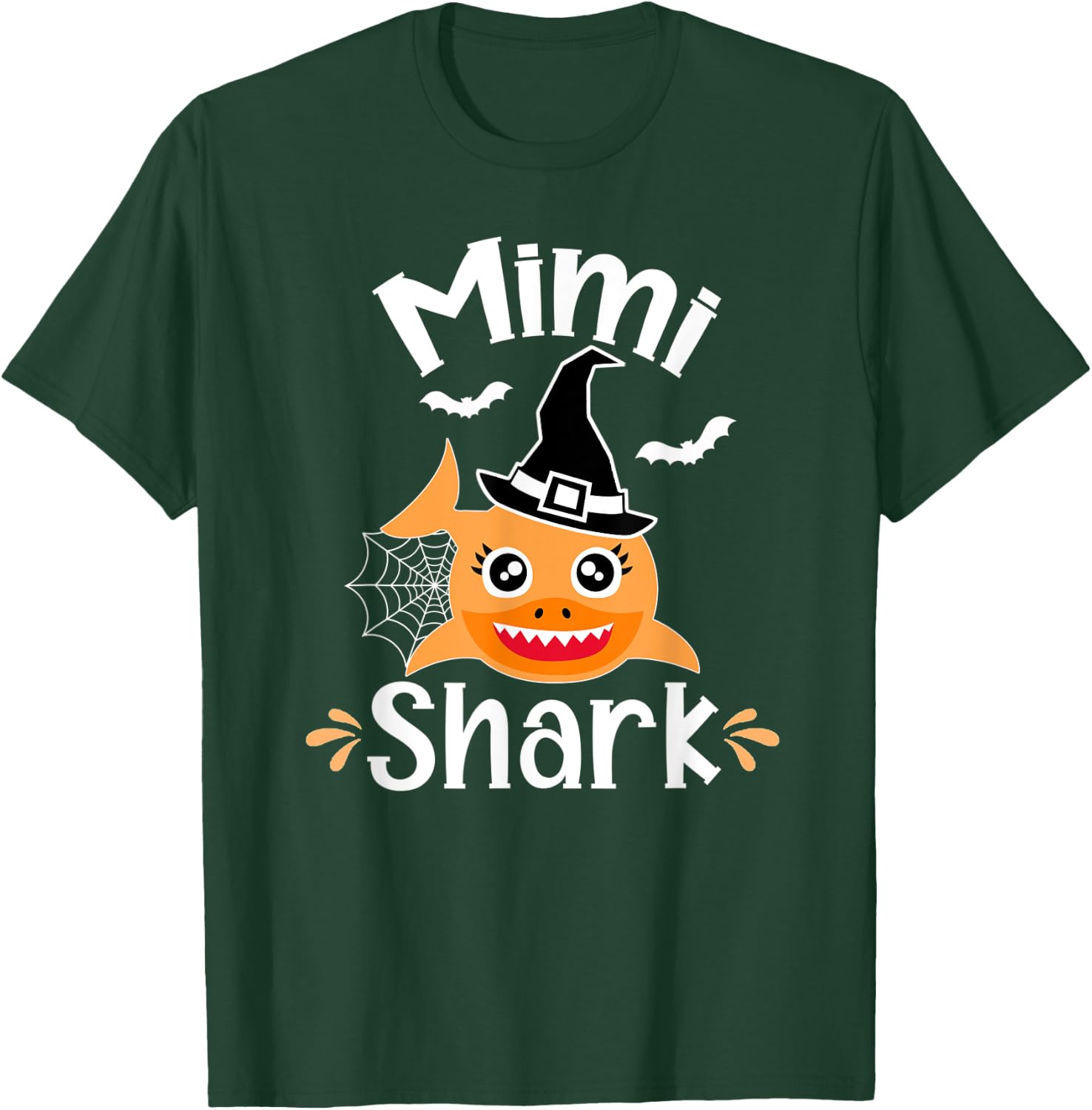 Mimi Shark Funny Halloween Mimi Grandma T-Shirt - T-Shirt | Forest
