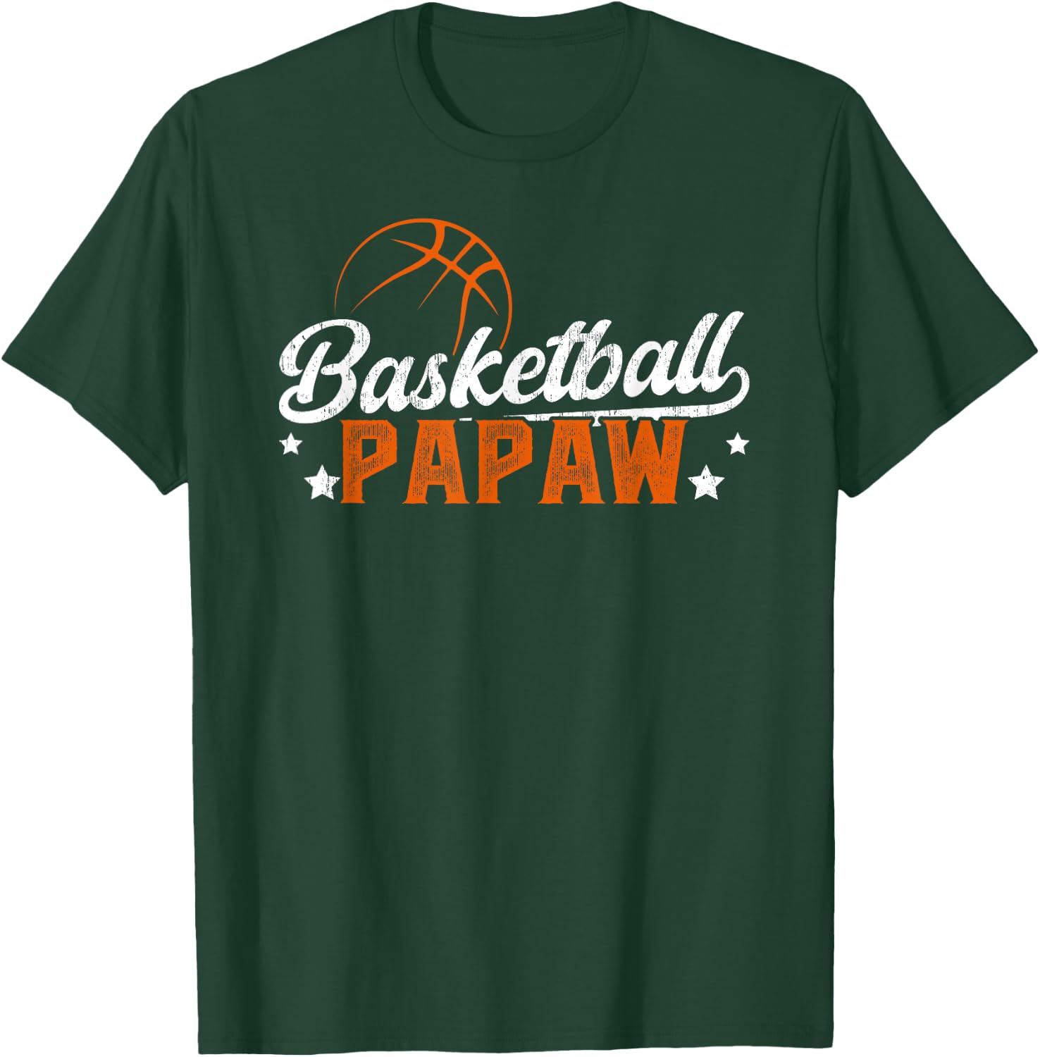 Basketball Papaw Grandpa Papaw Of A Basketball Player Papaw T-Shirt - T-Shirt | Forest
