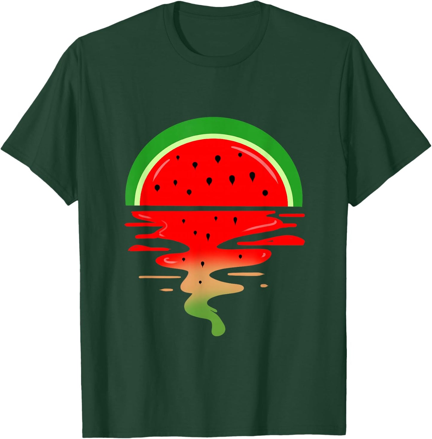 Summer Watermelon Sunset T-Shirt - T-Shirt | Forest