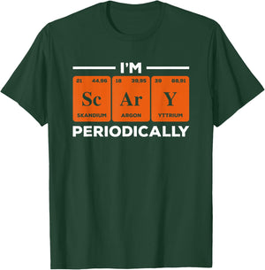 I'm Scary Periodically Science Chemistry Teacher Halloween T-Shirt - T-Shirt | Forest