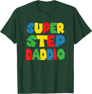 Super Step Daddio Shirt - Funny Best Step Dad T-Shirt - T-Shirt | Forest