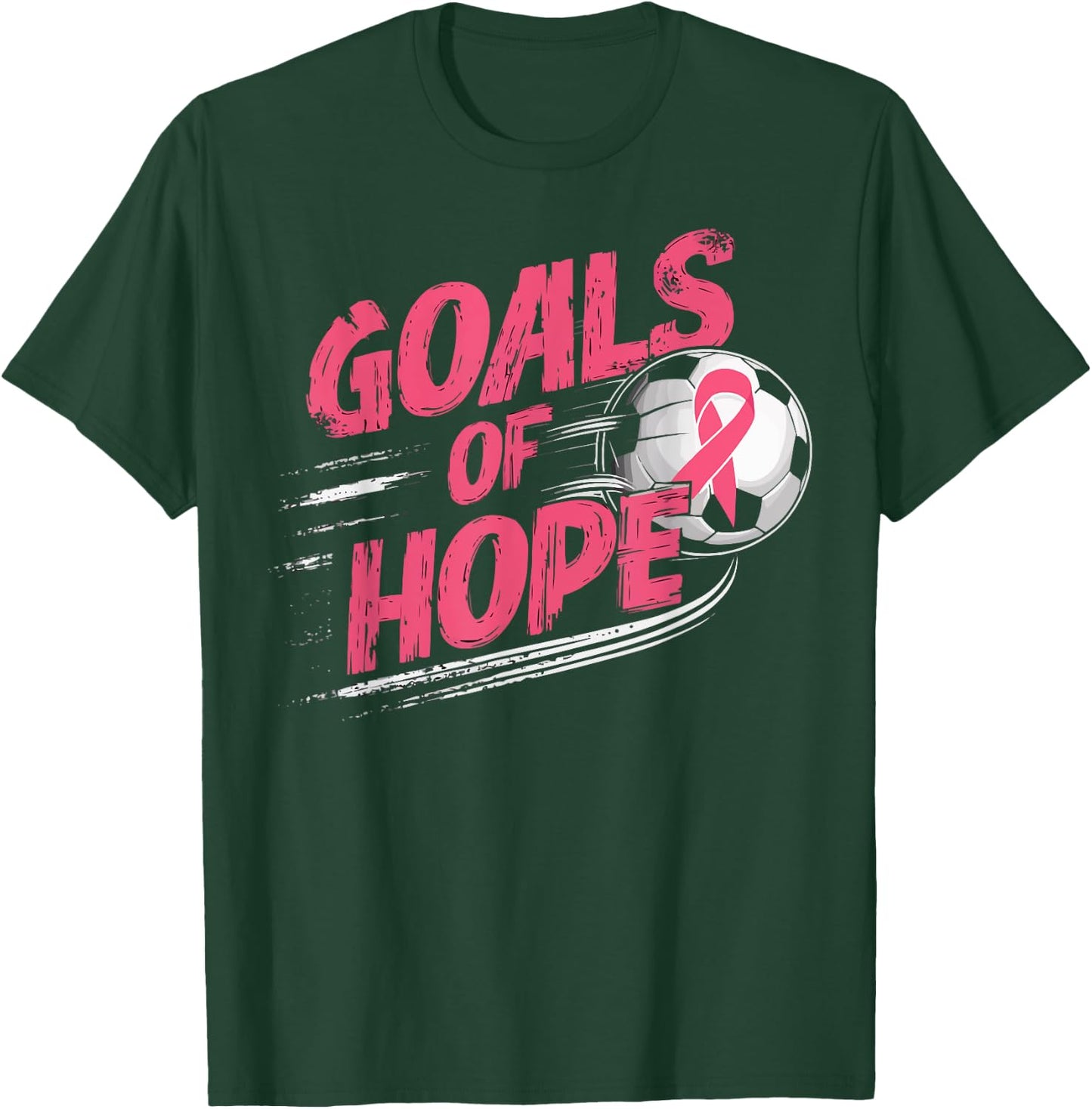 Soccer Breast Cancer Awareness Month Pink Ribbon T-Shirt - T-Shirt | Forest