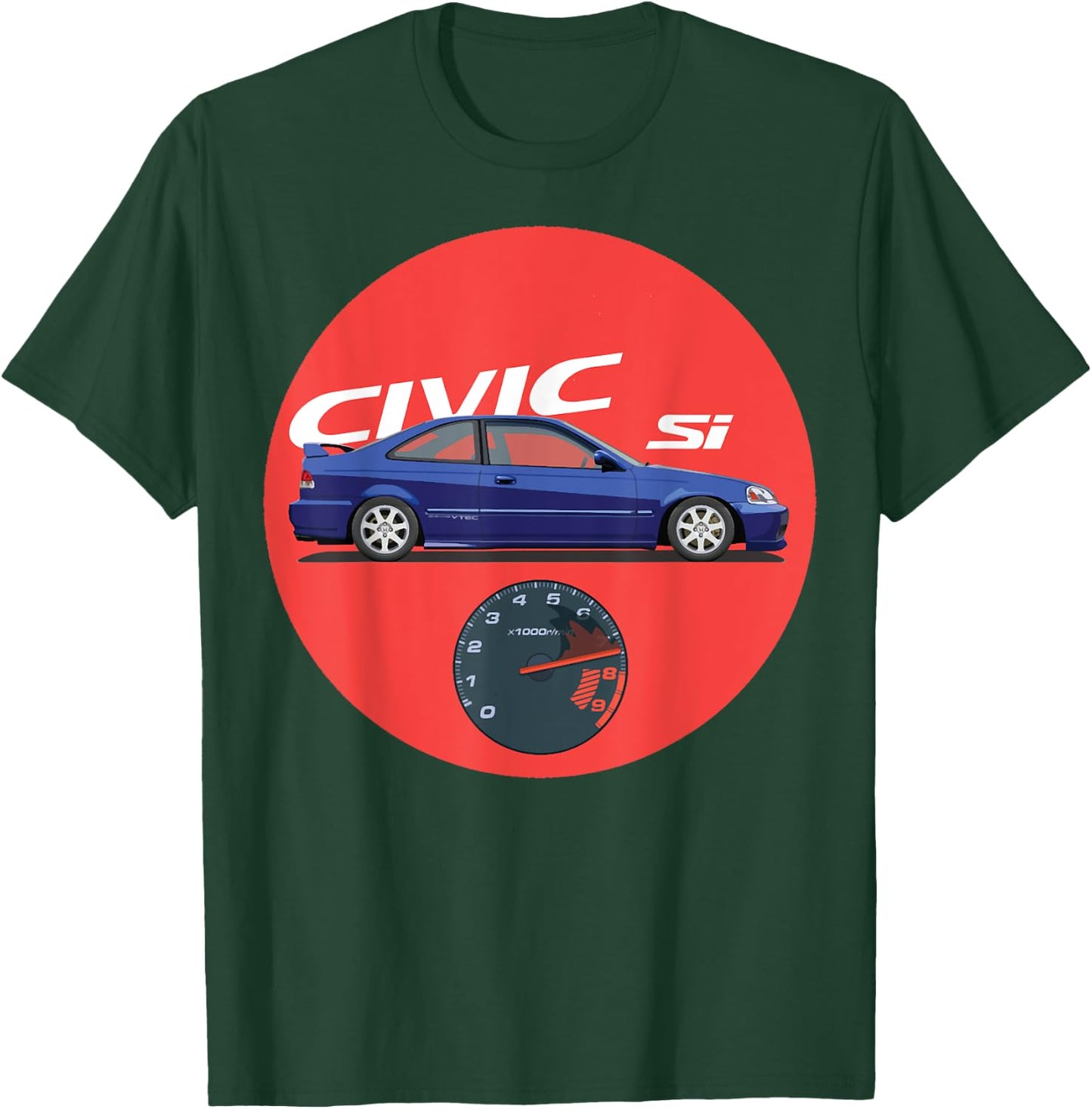 Civic Si JDM Car T-Shirt - T-Shirt | Forest