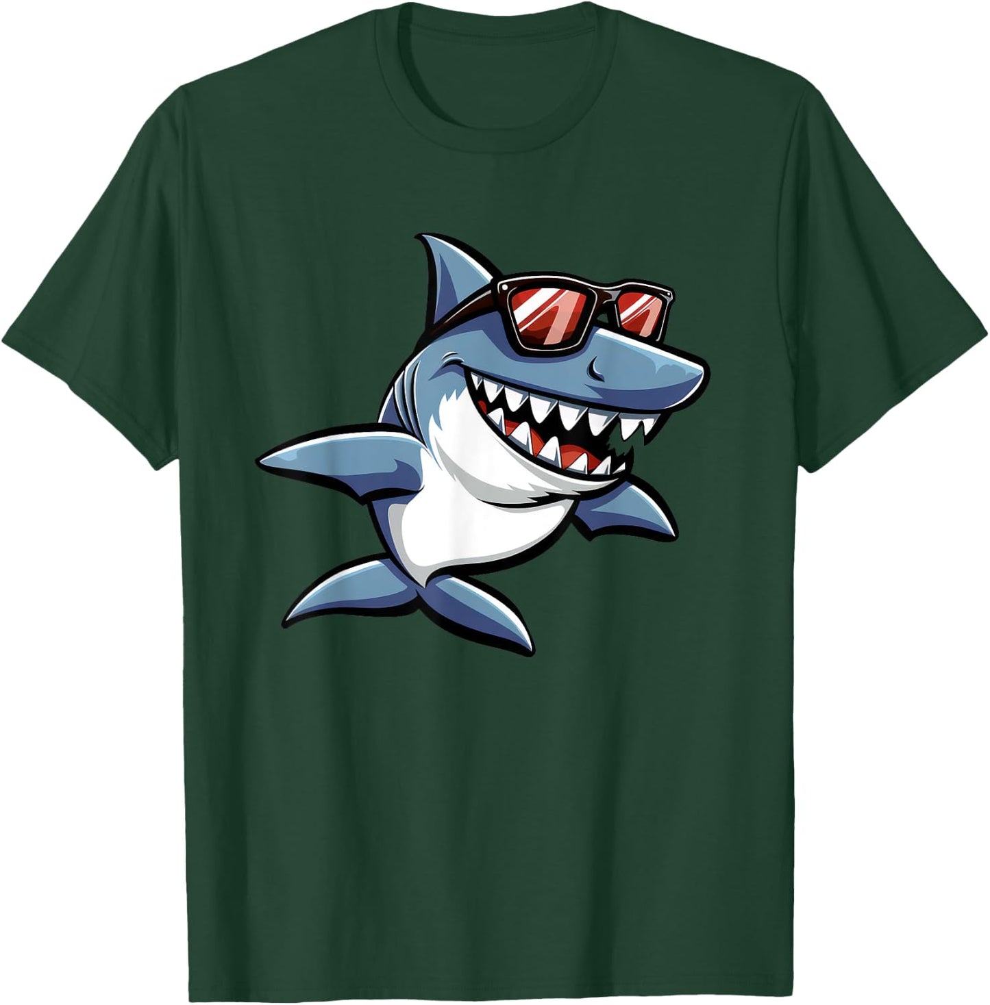 Shark Graphic T-Shirt - T-Shirt | Forest