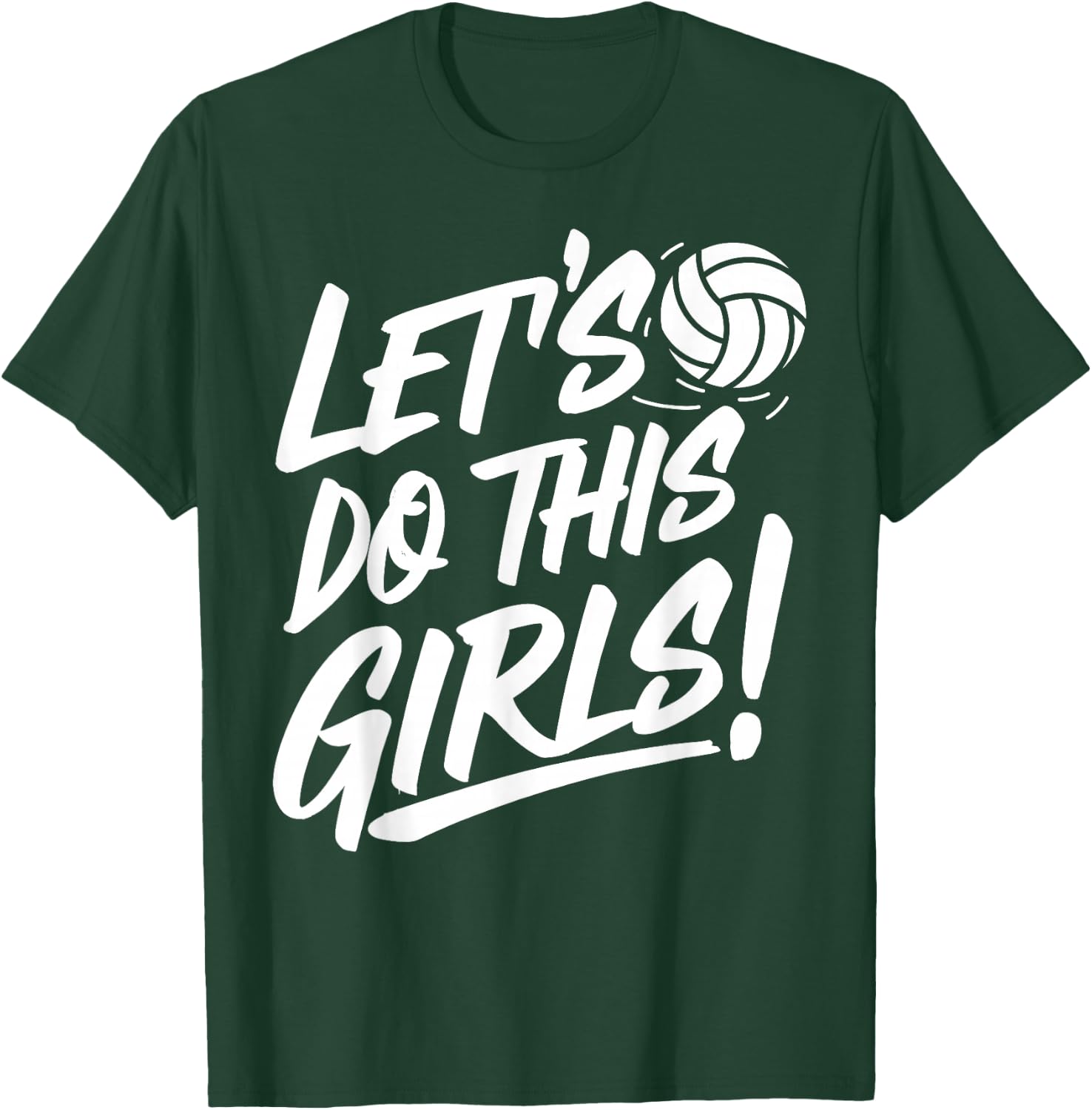 Girl Volleyball Woman Volleyball Team Daughter Volleyball T-Shirt - T-Shirt | Forest