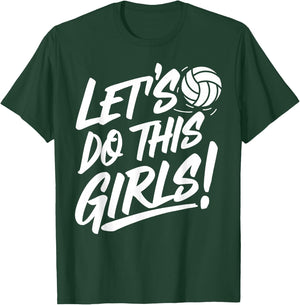 Girl Volleyball Woman Volleyball Team Daughter Volleyball T-Shirt - T-Shirt | Forest