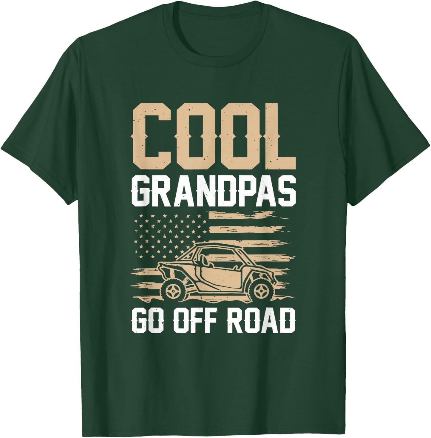 Cool Grandpas Go Off Road T-Shirt - T-Shirt | Forest