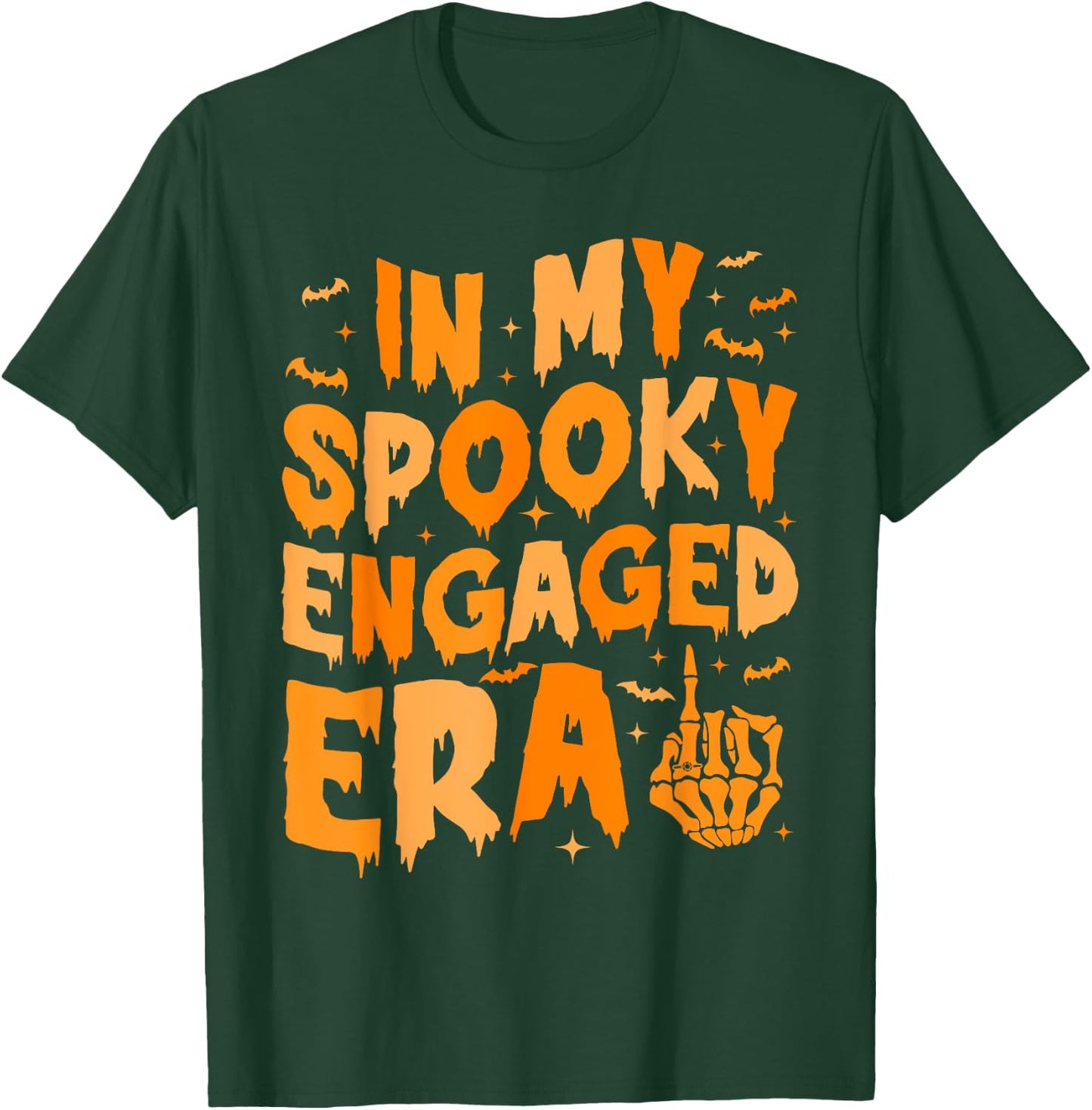 In My Spooky Engaged Era Gothic Engagement Party T-Shirt - T-Shirt | Forest