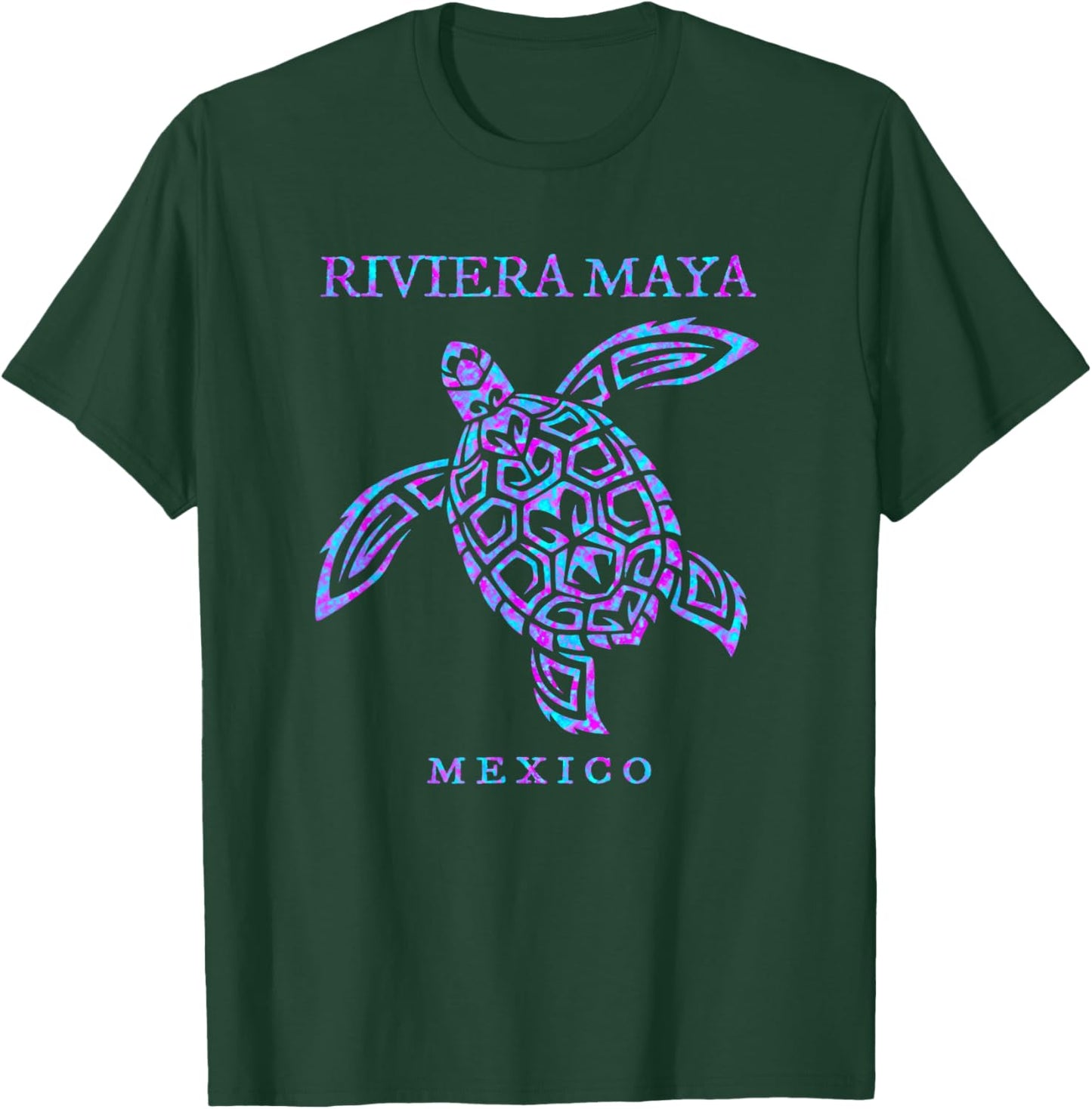 Riviera Maya Mexico Sea Turtle Boys Girls Vacation Souvenir T-Shirt - T-Shirt | Forest