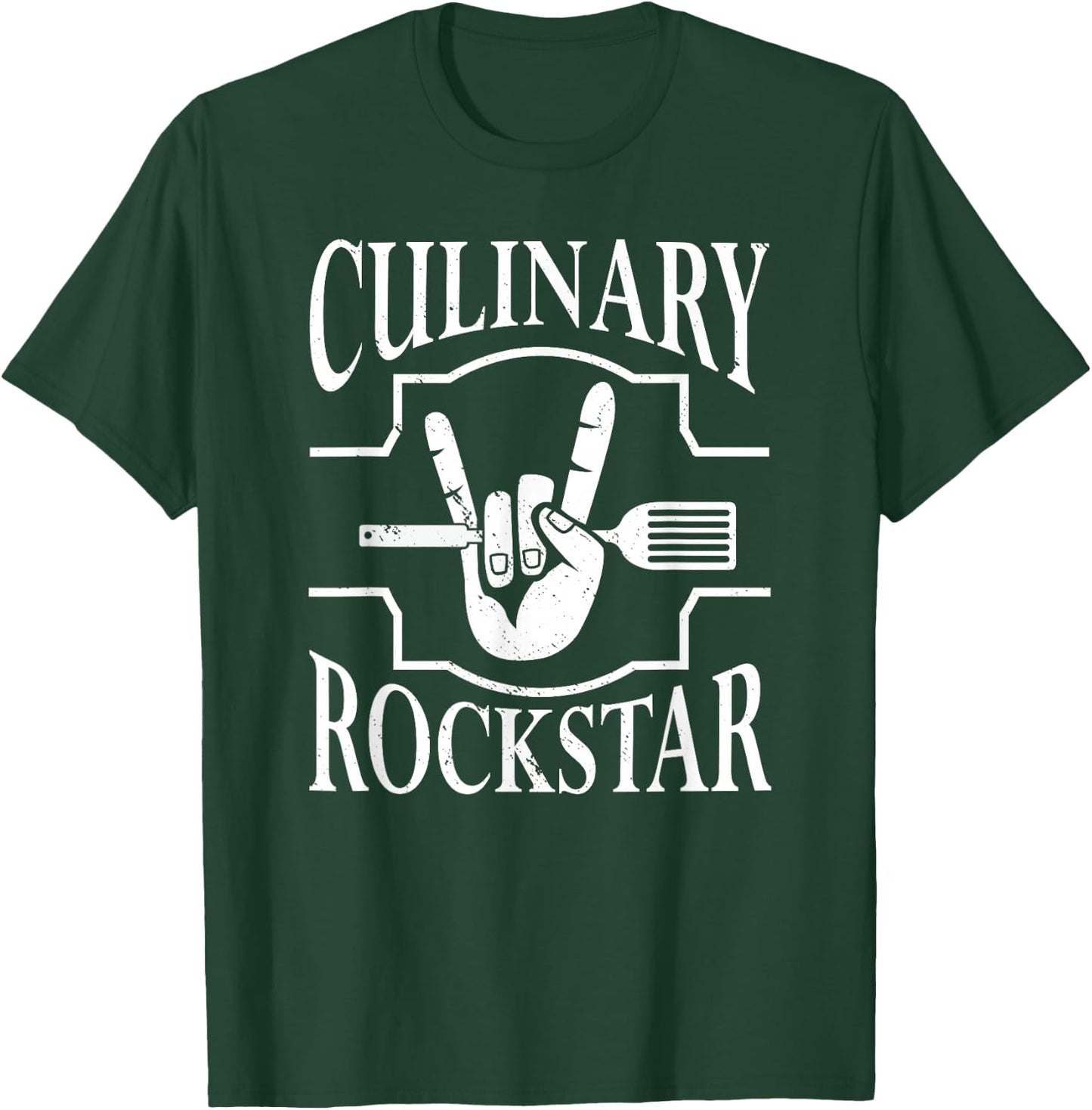 Culinary Rockstar Funny Chef Cooking T-Shirt - T-Shirt | Forest