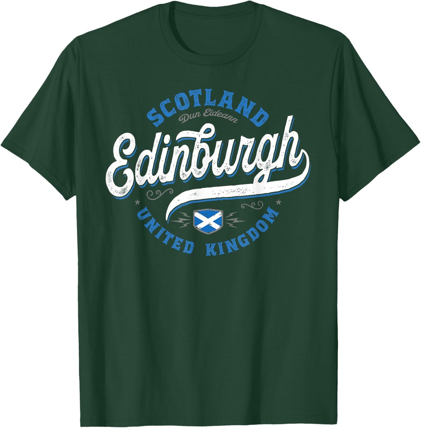 Vintage Edinburgh Scotland T-Shirt - T-Shirt | Forest