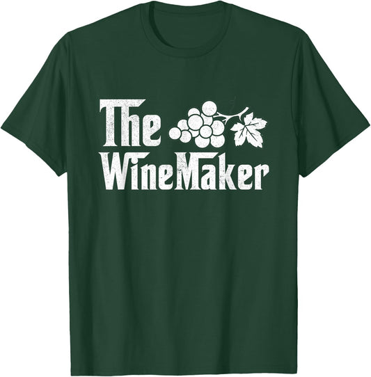 The Wine Maker Vinyard Winery wine making Grapes Winemaker T-Shirt - T-Shirt | Forest