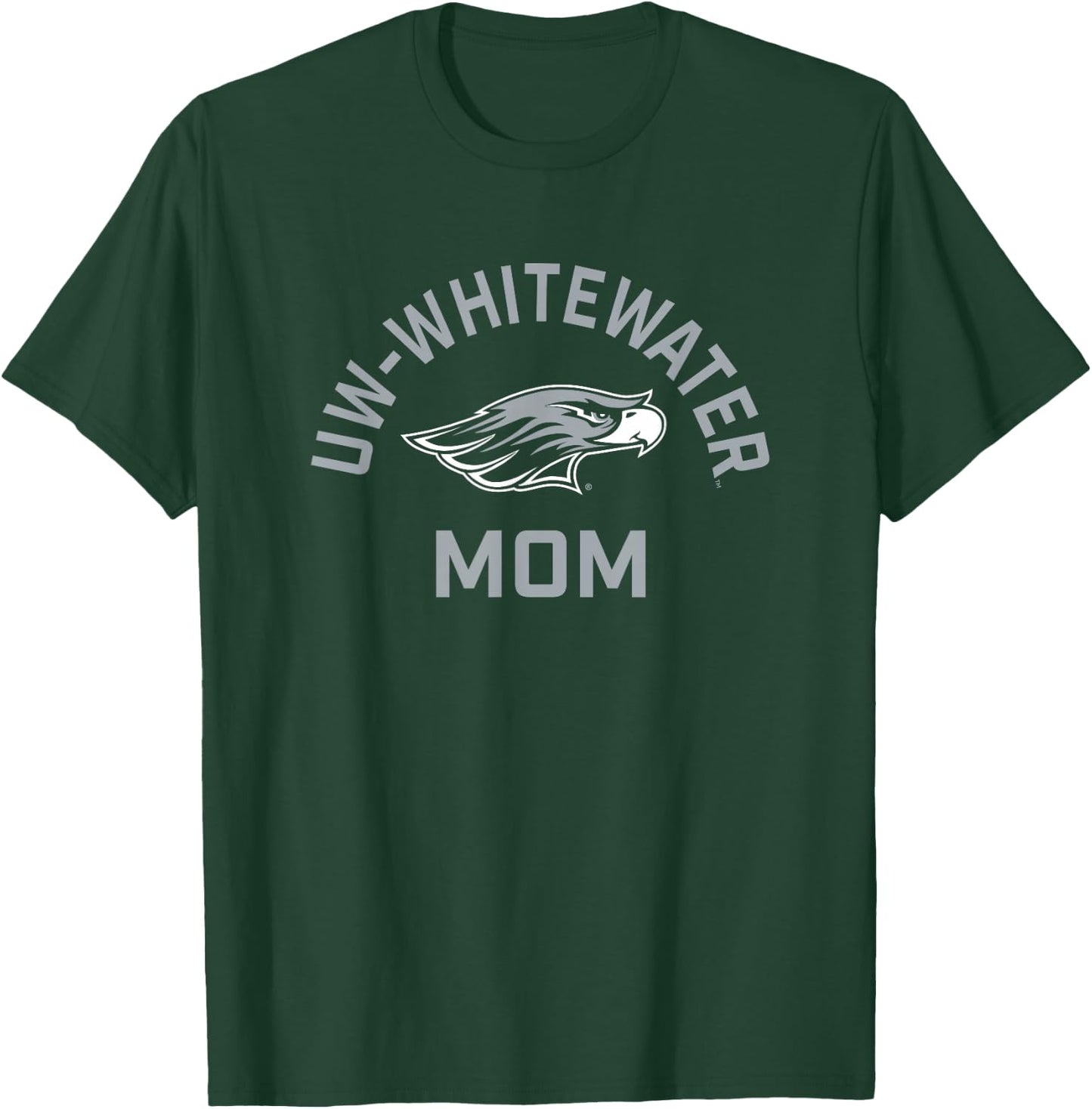 UW-Whitewater Warhawks Arched Mom T-Shirt - T-Shirt | Forest