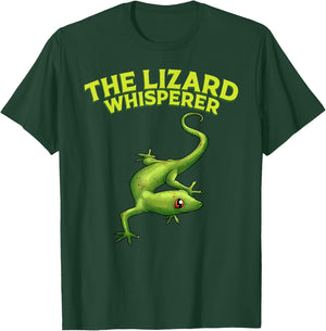 Cool Lizard Whisperer Gift Boys Girls Kids Reptile Lover T-Shirt - T-Shirt | Forest