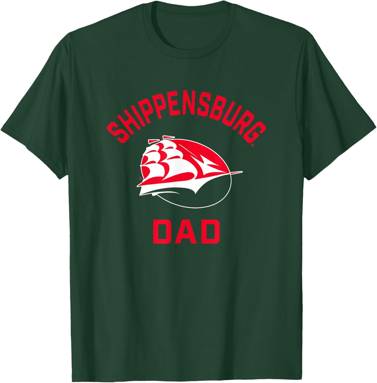 Shippensburg University Raiders Arched Dad T-Shirt - T-Shirt | Forest