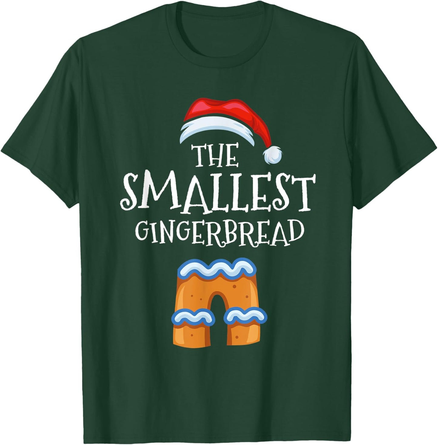 Smallest Gingerbread Family Matching Group Christmas Gift T-Shirt - T-Shirt | Forest