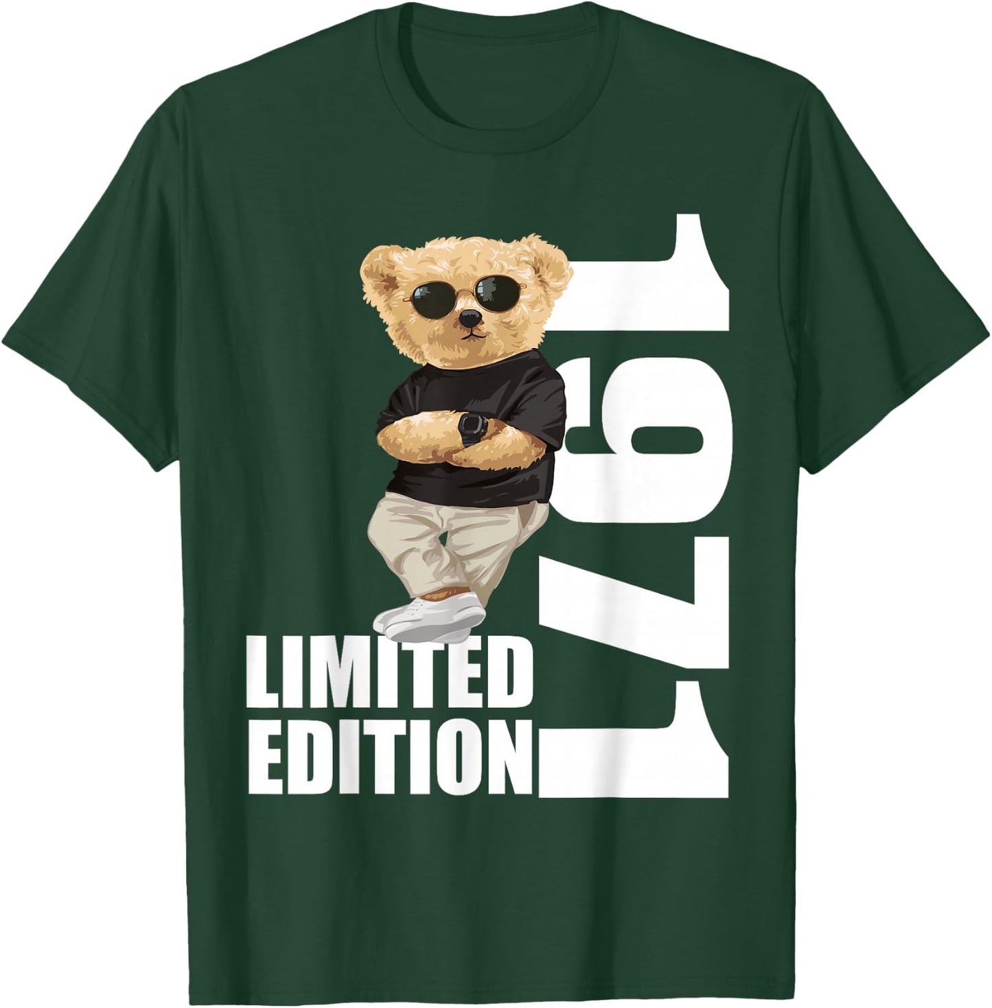 Limited Edition 1971 Bear Birthday 1971 Vintage 1971 T-Shirt - T-Shirt | Forest