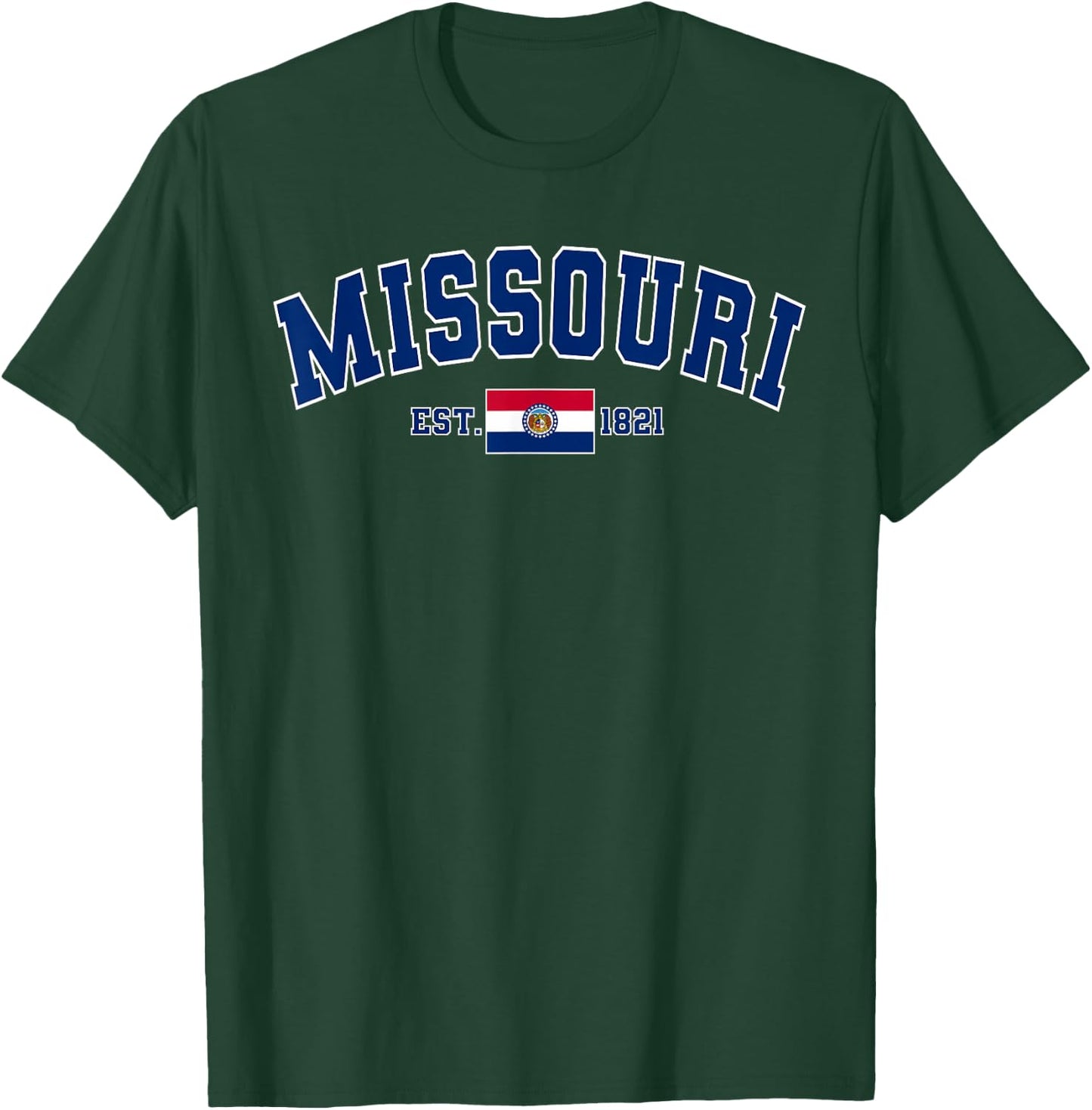 Missouri Flag US State Classic Sports Missouri T-Shirt - T-Shirt | Forest