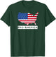 Pro-America Distressed American Flag US Map Design T-Shirt - T-Shirt | Forest