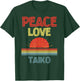piece love Taiko funny T-Shirt - T-Shirt | Forest